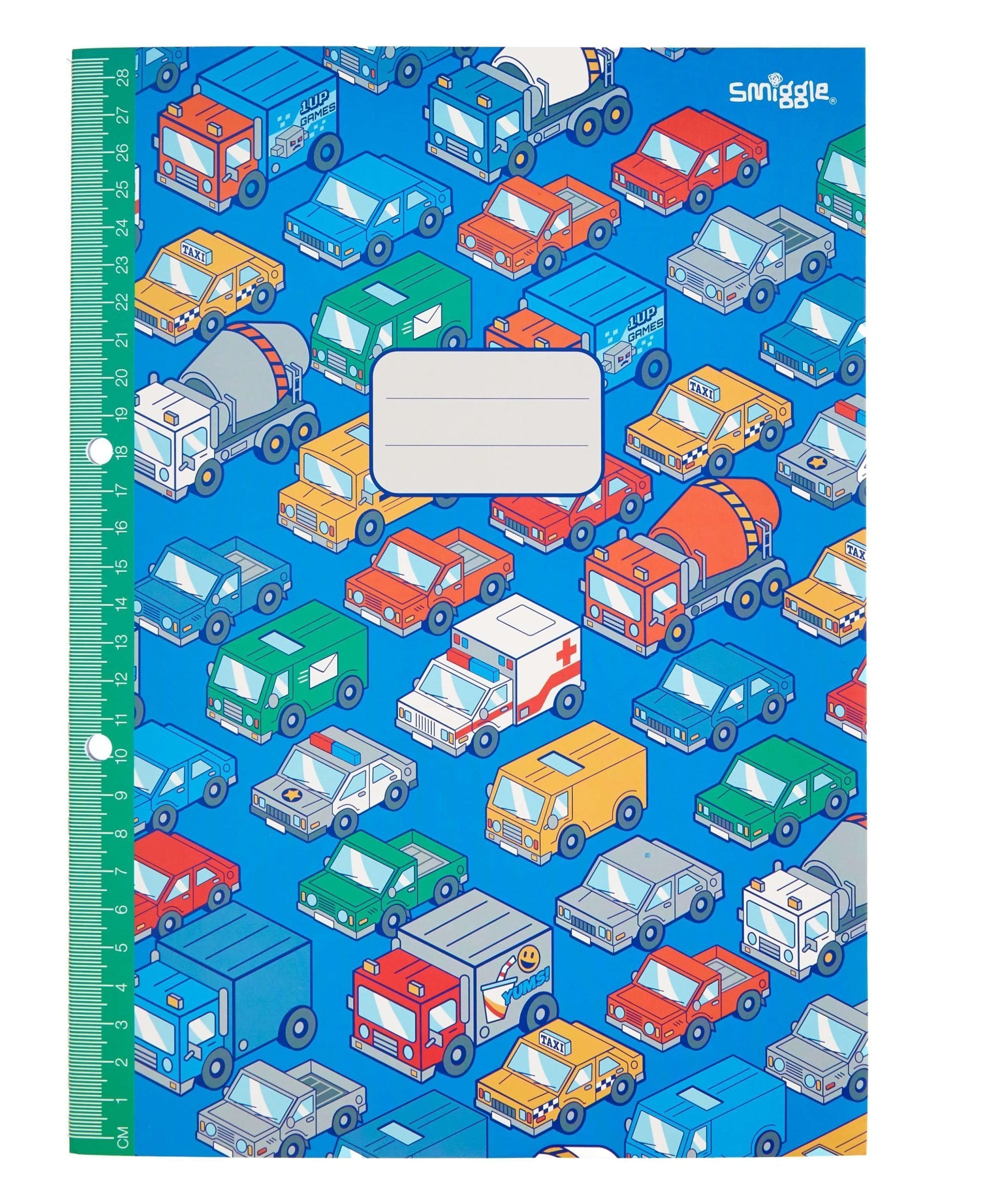 Smiggle - Cetvelli Çizgili 64 Sayfa A4 Defter