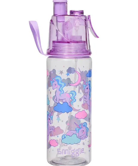 Smiggle - Botella de agua Misty Su con pulverizador 560ML sin BPA