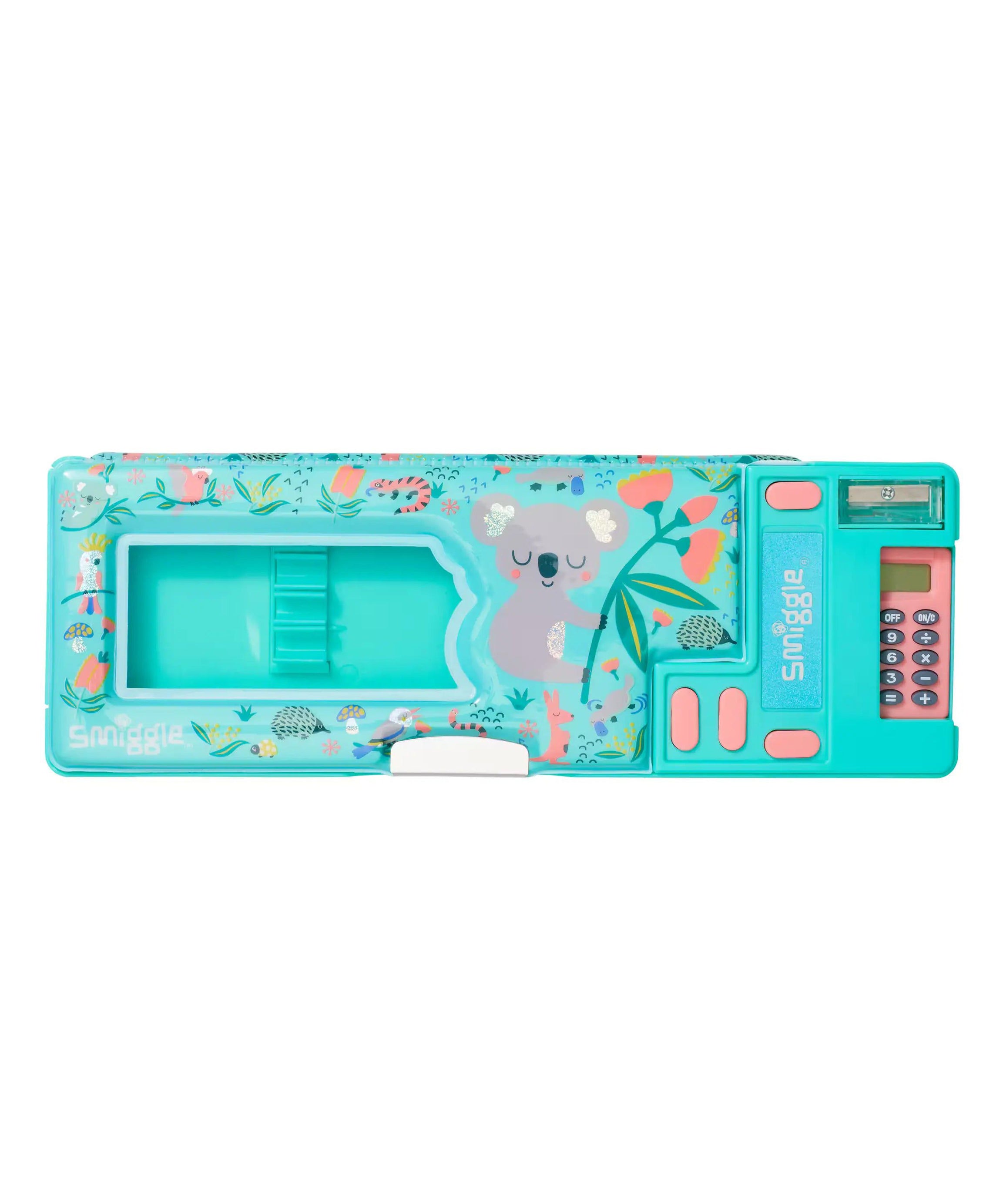 Smiggle - Hi There Hesap Makineli Pop Out Otomatik Kalem Kutusu-Dinossi