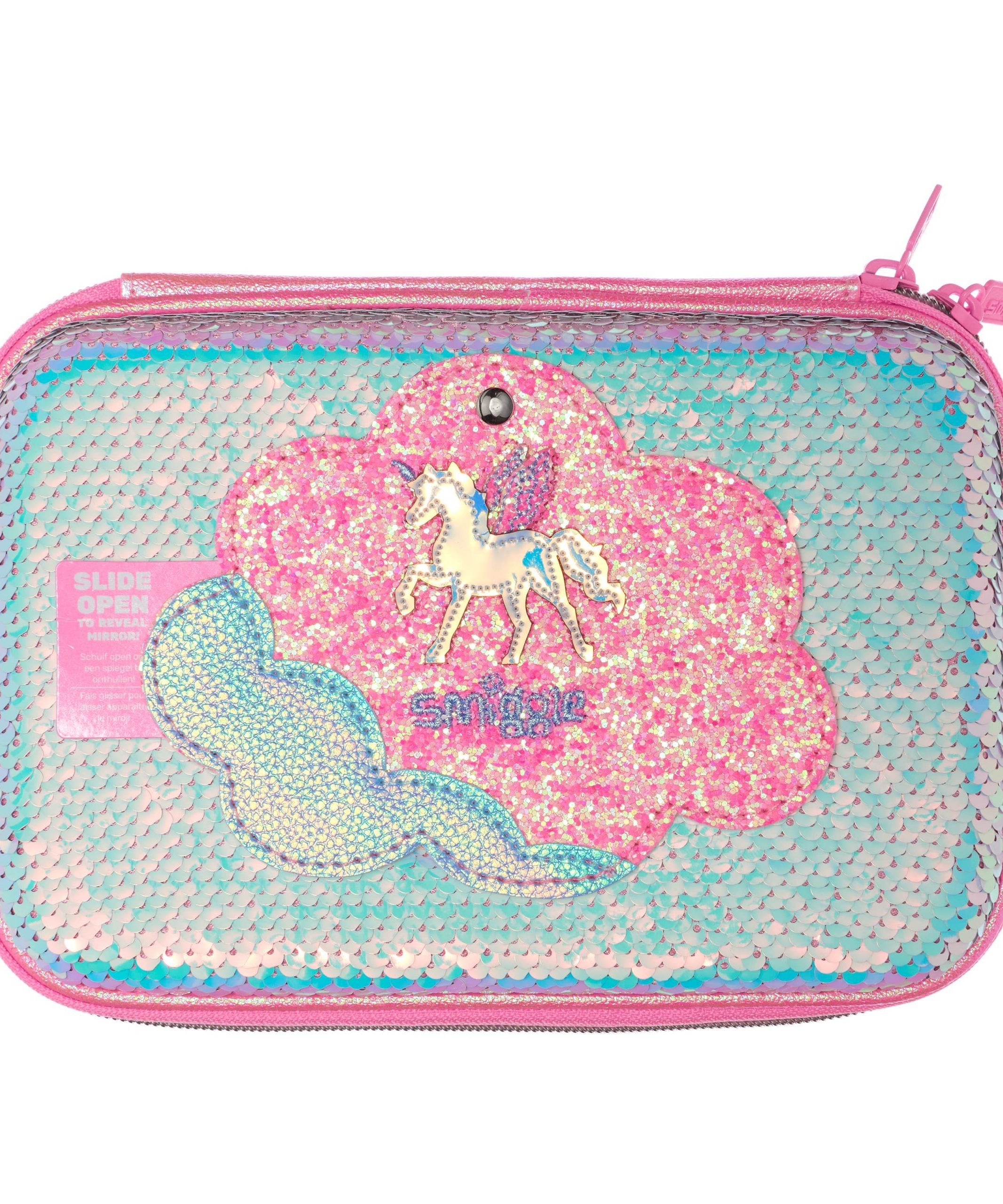 Smiggle - Lunar Mirror Hardtop Unicorn Kalem Kutusu-Dinossi