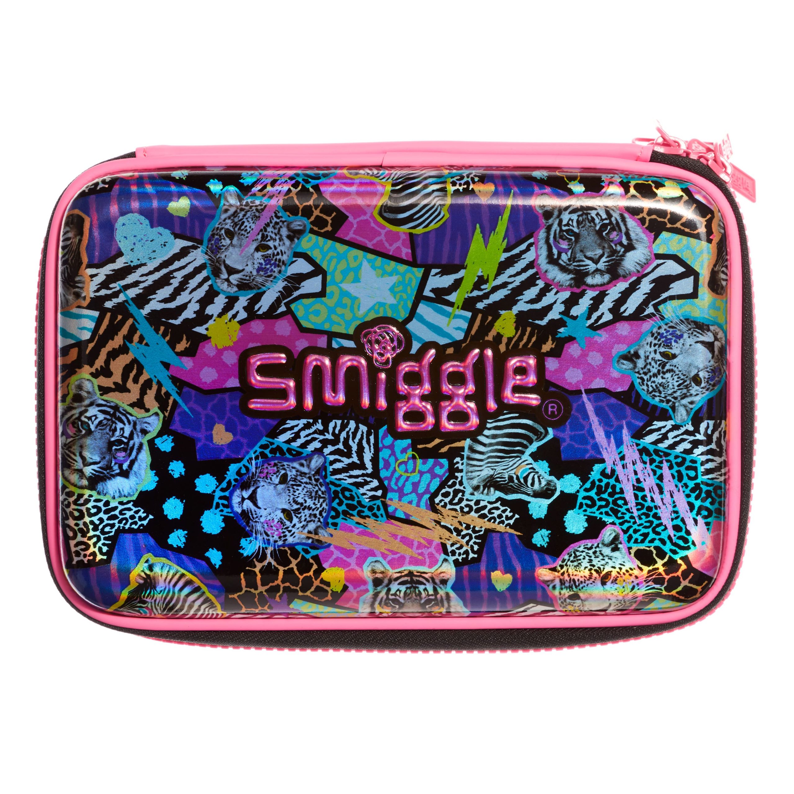 Smiggle - Galaxy Double Wild Animals Pencil Case