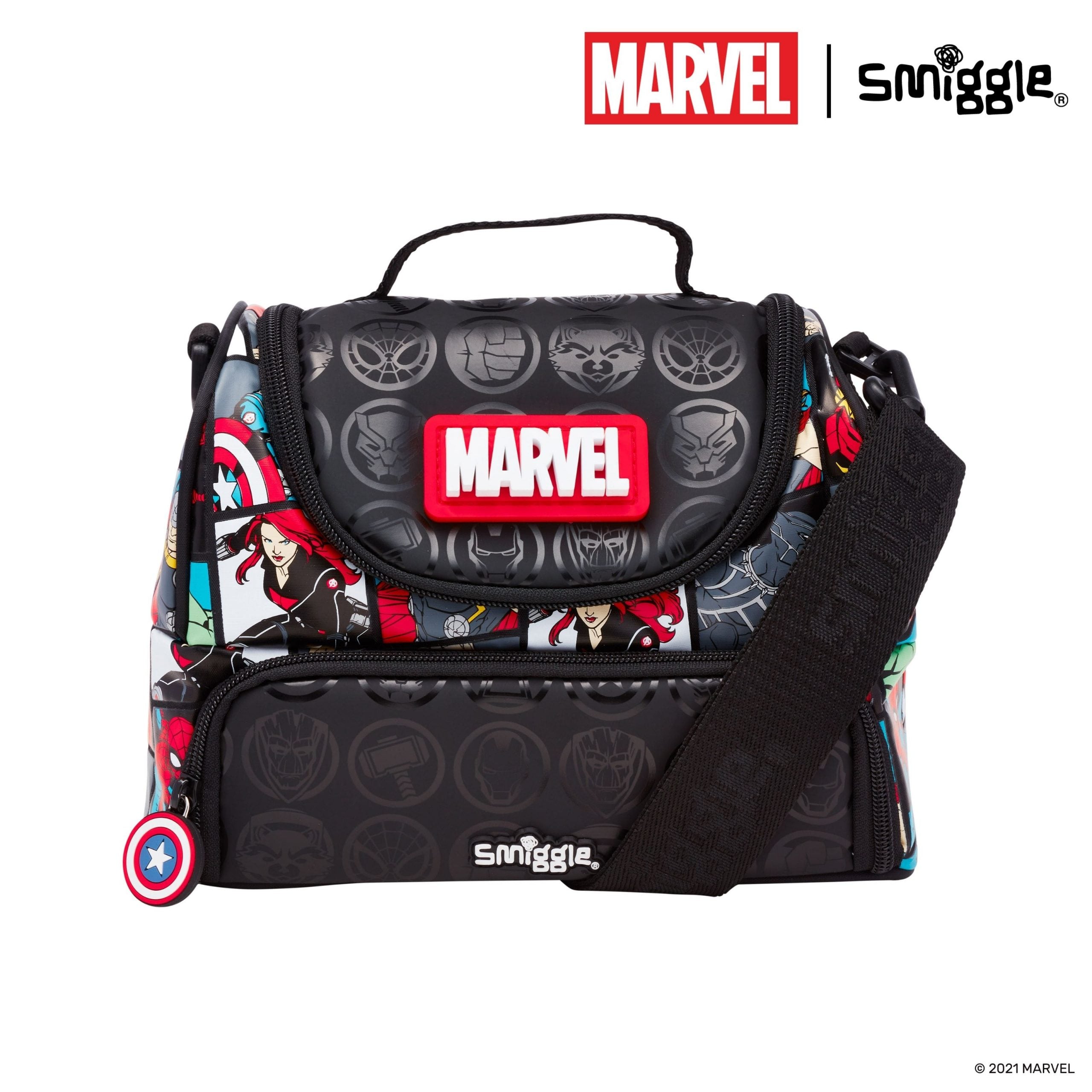 Smiggle - Mochila de Almuerzo Doble de Marvel