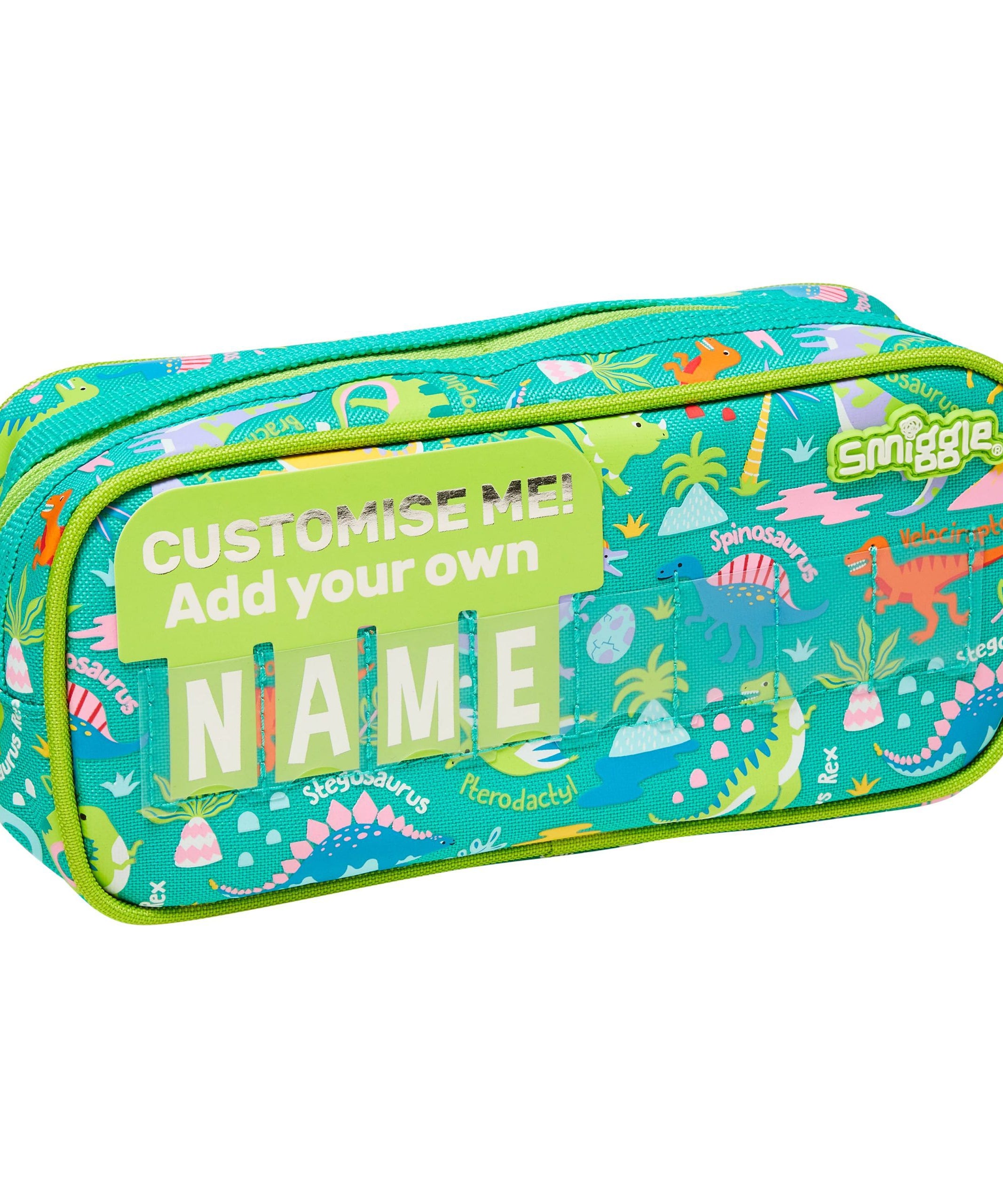 Smiggle - Cloud Nine Junior İsimlikli Cruiser Kalem Kutusu-Dinossi