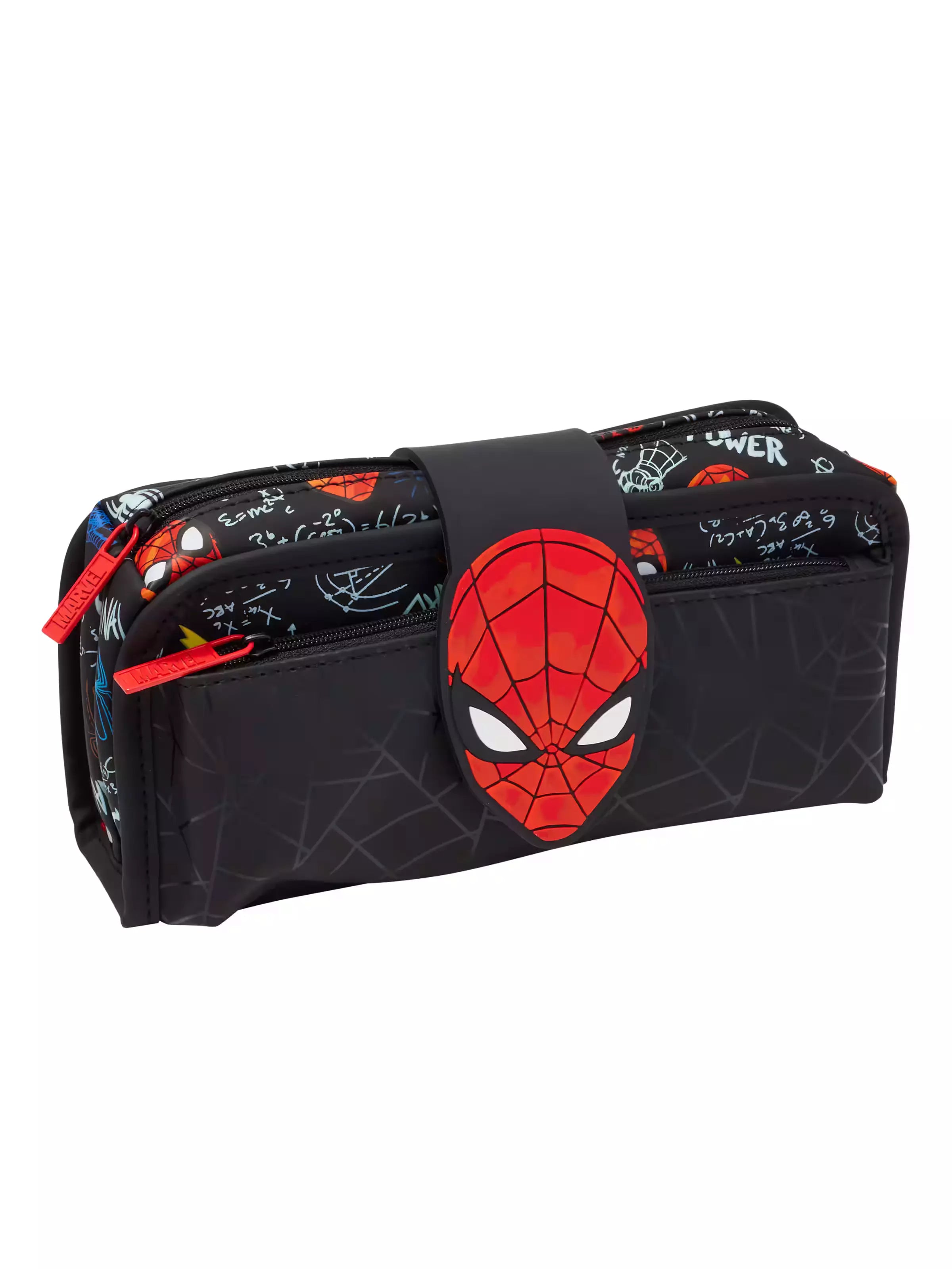 Smiggle - Estuche de lápices de doble compartimento Marvel Spiderman