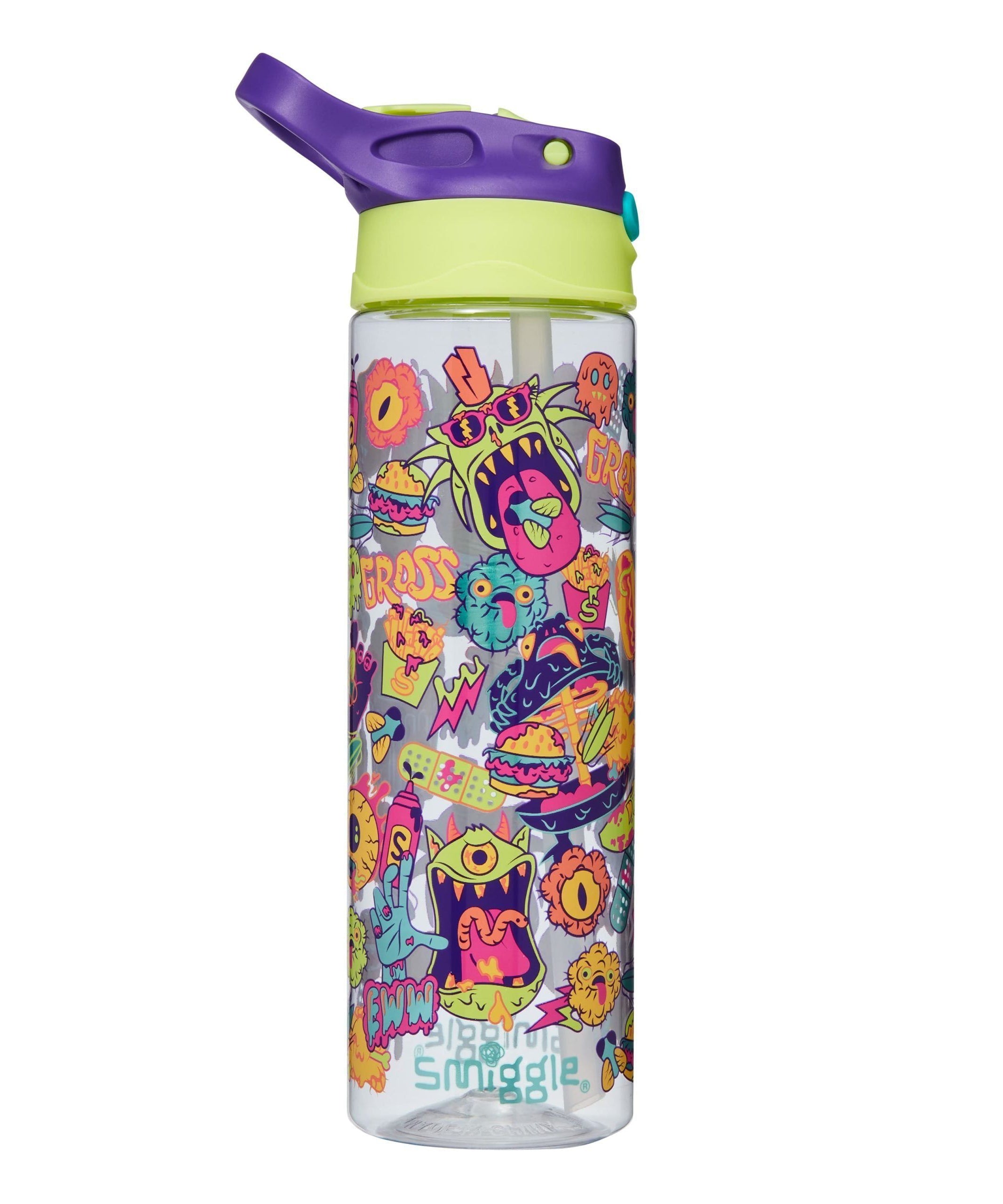 Smiggle - Ziggy Gizli Pipetli 630ML Suluk-Dinossi