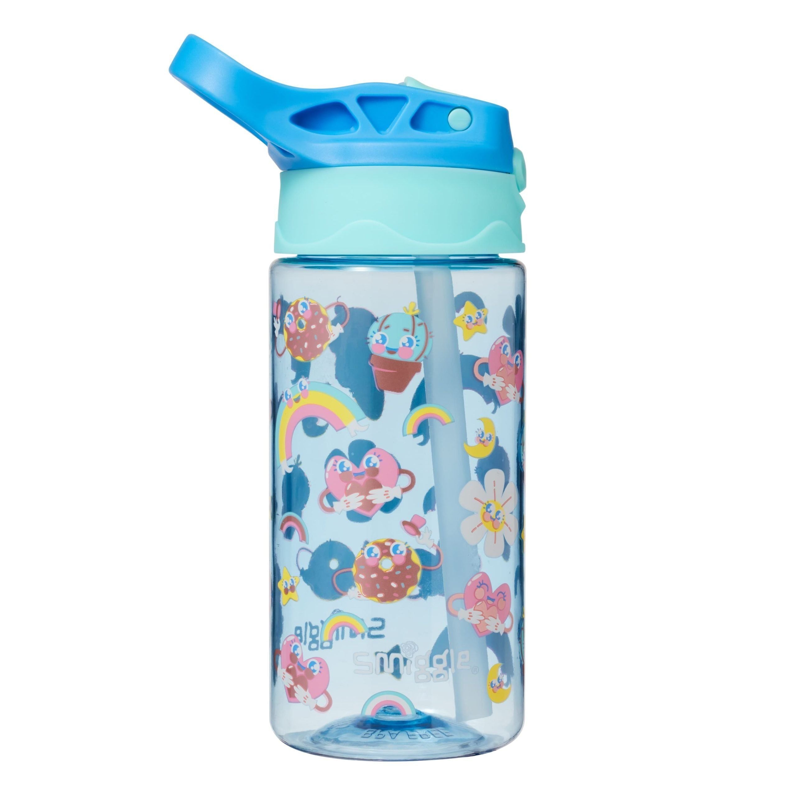 Smiggle - Pop Junior 430ML Gizli Otomatik Pipetli Suluk-Dinossi