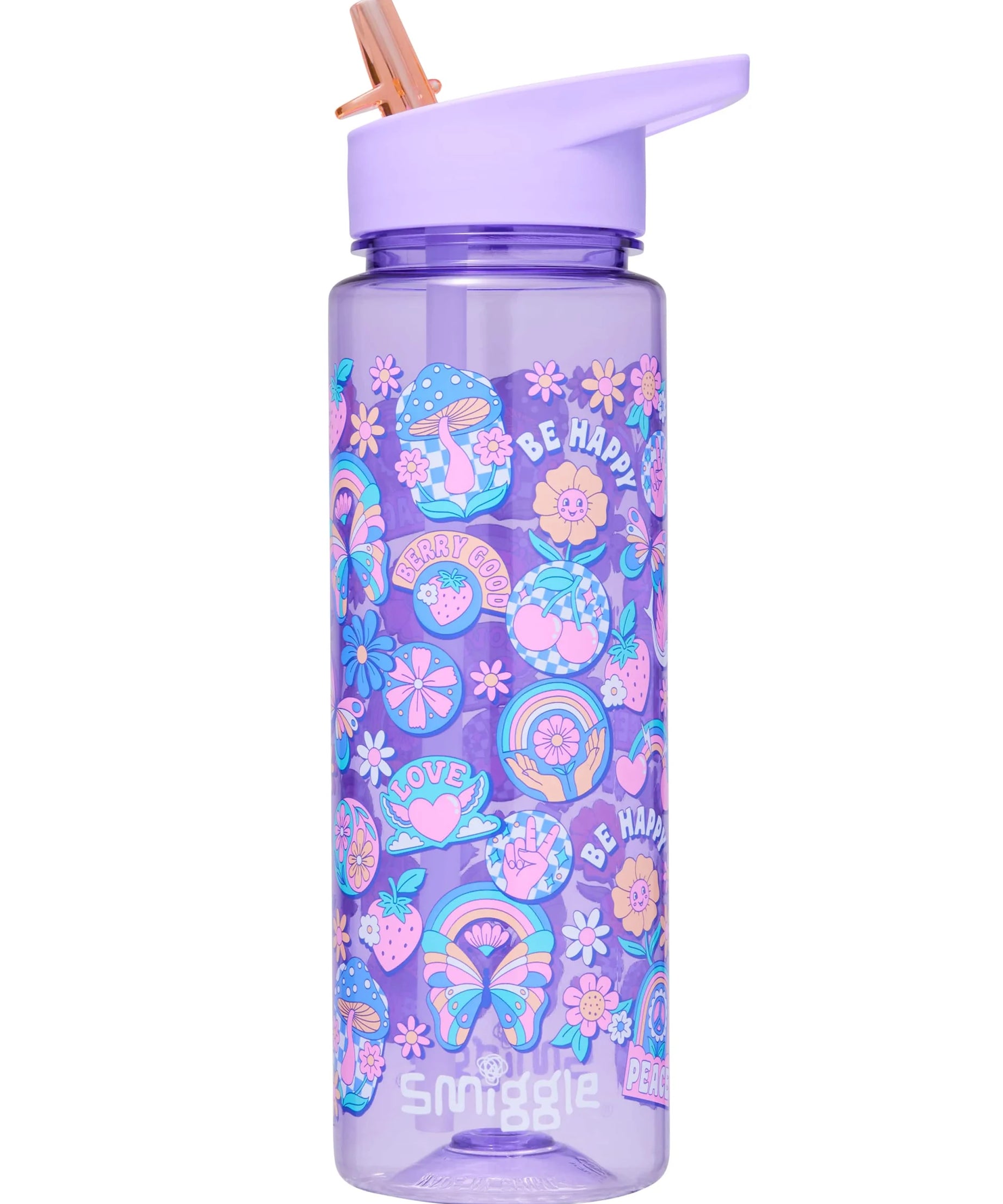 Smiggle - لیوان 650ML با نی بدون BPA نامحدود