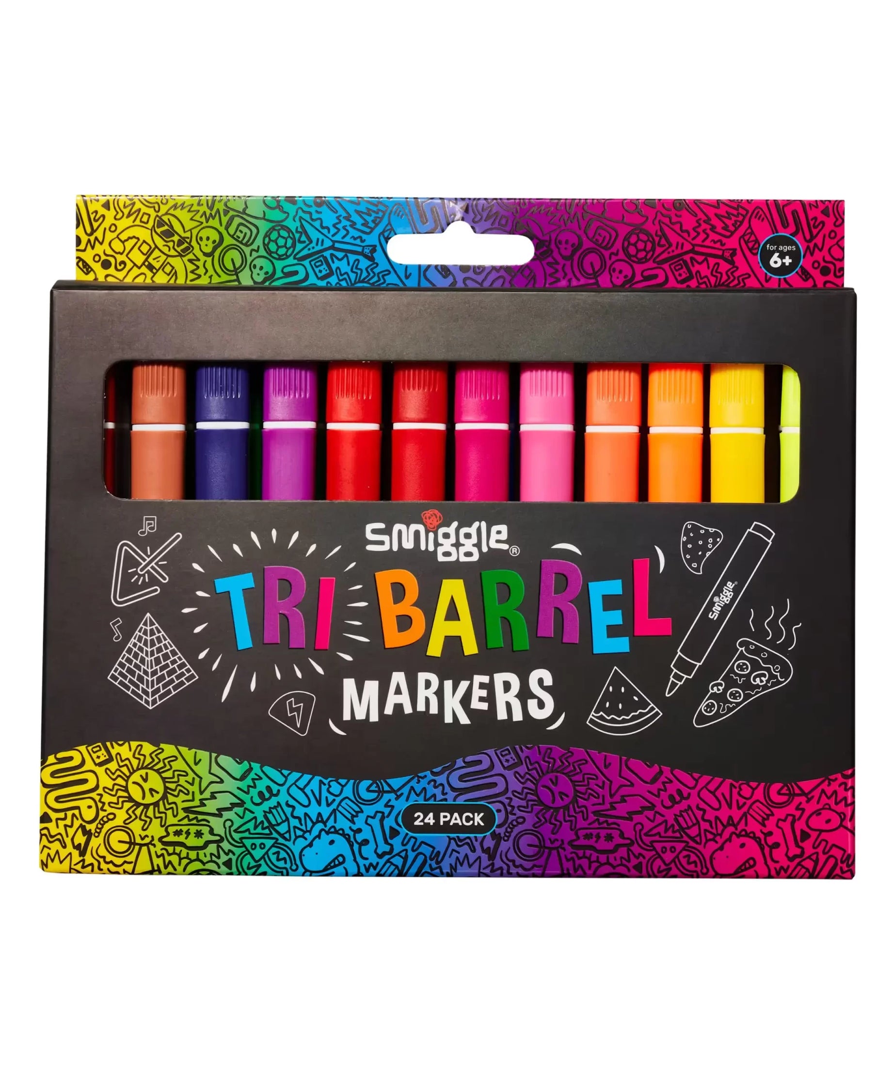 Smiggle - Üçgen Highlighter İşaretleyici Paketi X24