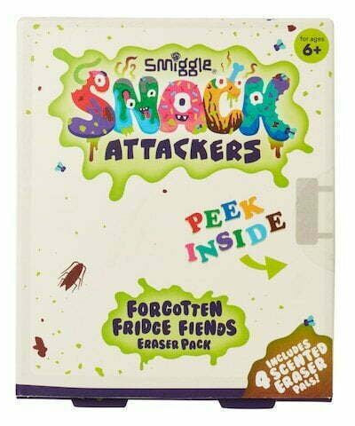 Smiggle - Snack Attackers 4lü Silgi Paketi-Dinossi