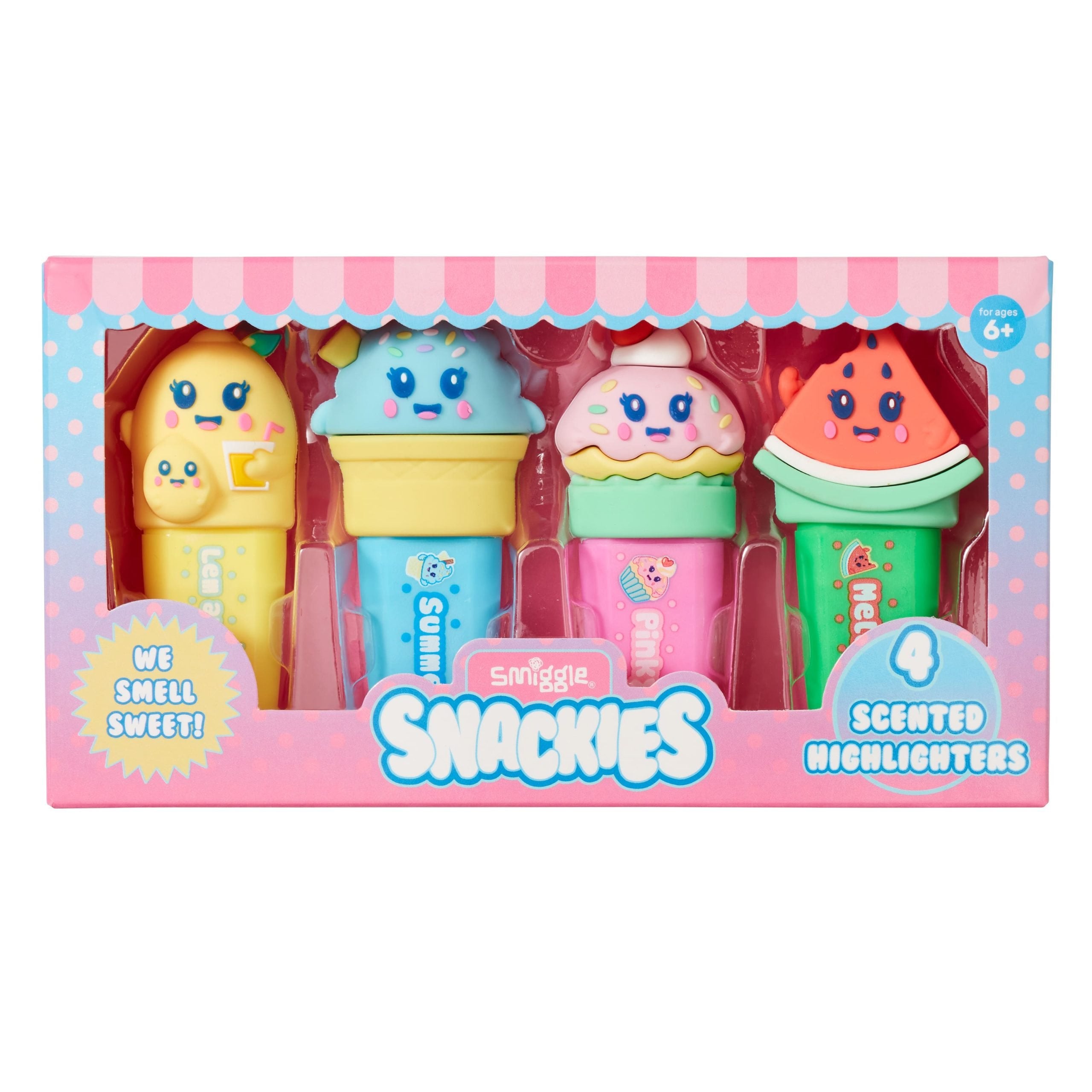 Smiggle – Snackies Textmarker-Packung X4