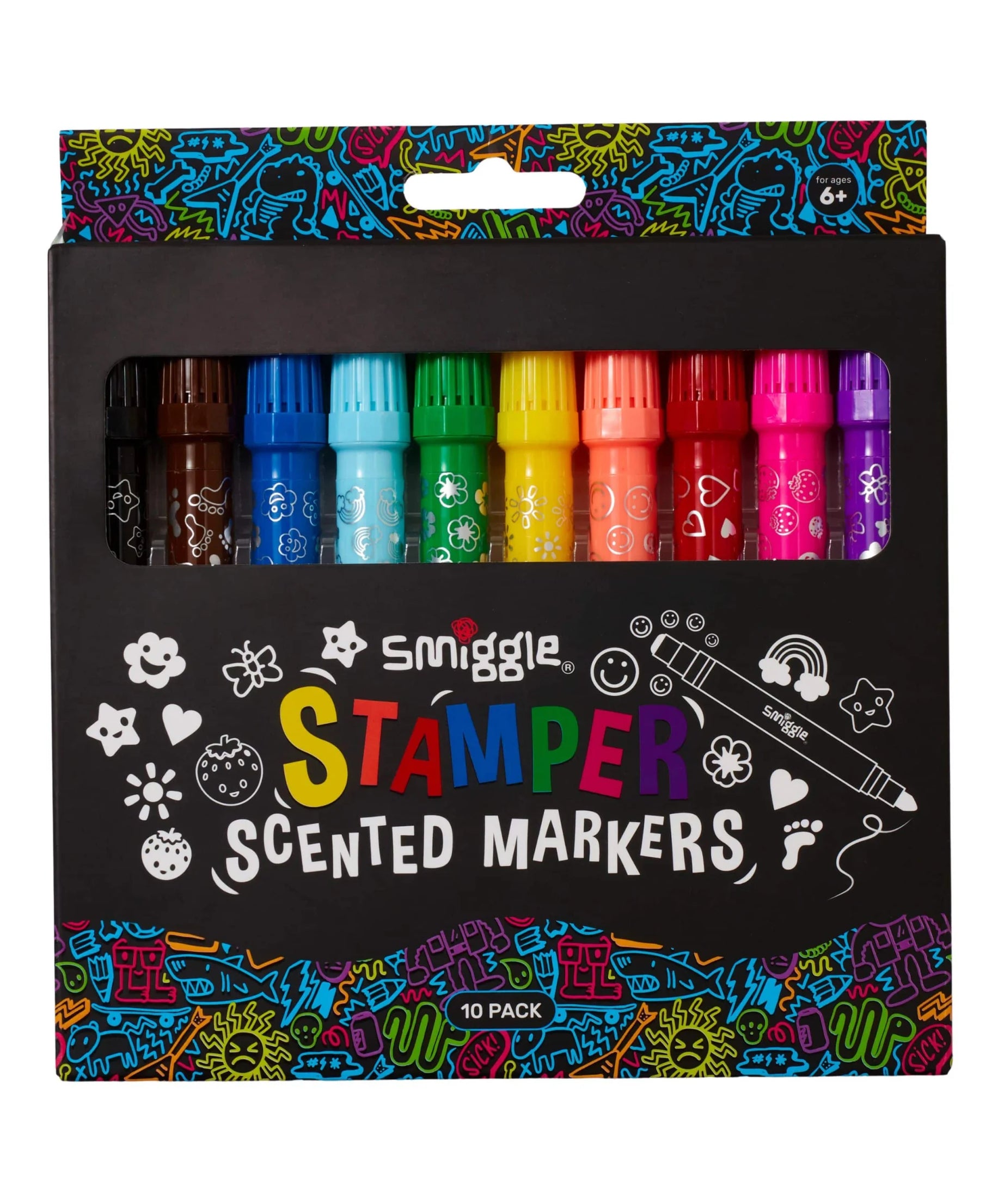 Smiggle - Stamper Kokulu Highlighter İşaretleyici Kalem Seti X10