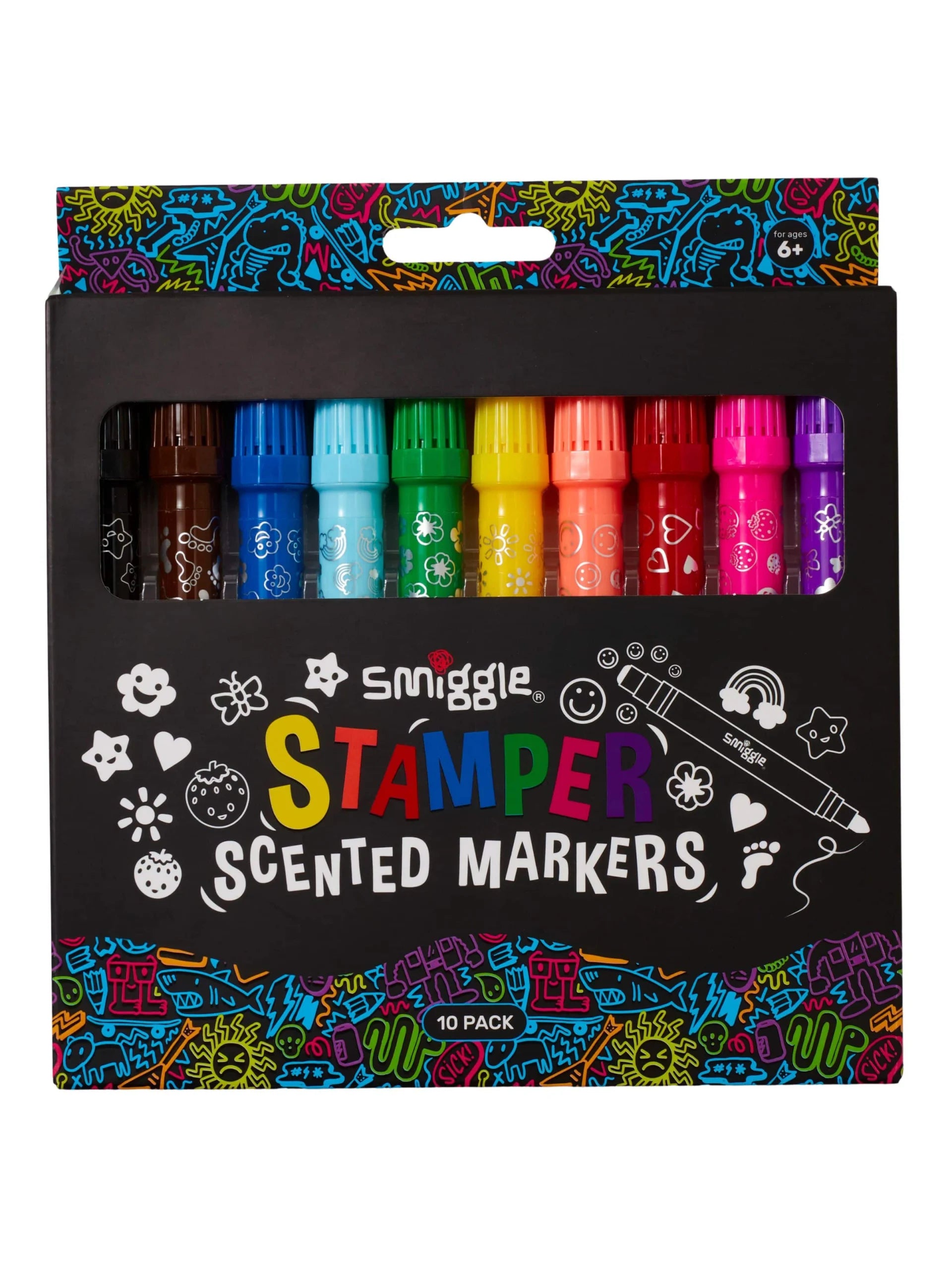 Smiggle - Stamper Kokulu Highlighter İşaretleyici Kalem Seti X10