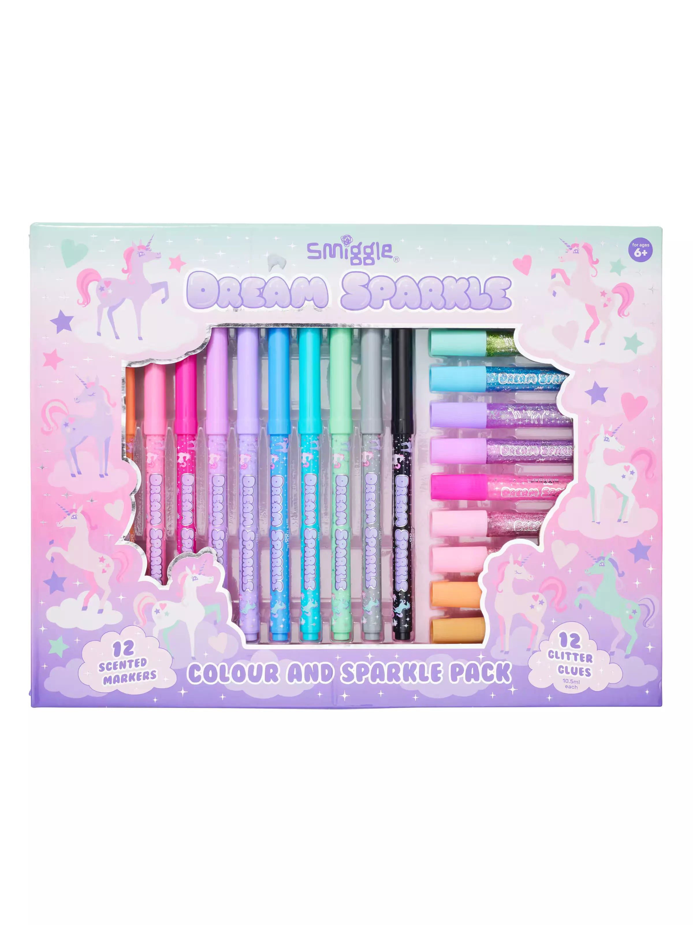 Smiggle - Dream Sparkle Renkler ve Parıltılar Kırtasiye Seti-Dinossi