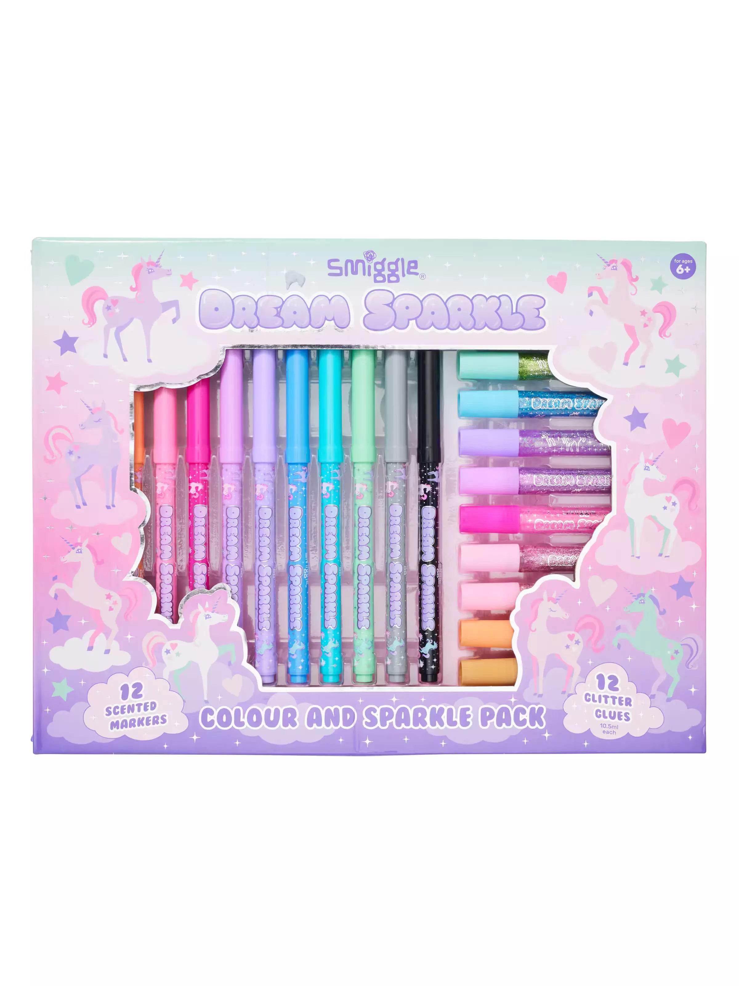 Smiggle - Set de Papelería Sueño Brillante Colores y Brillos