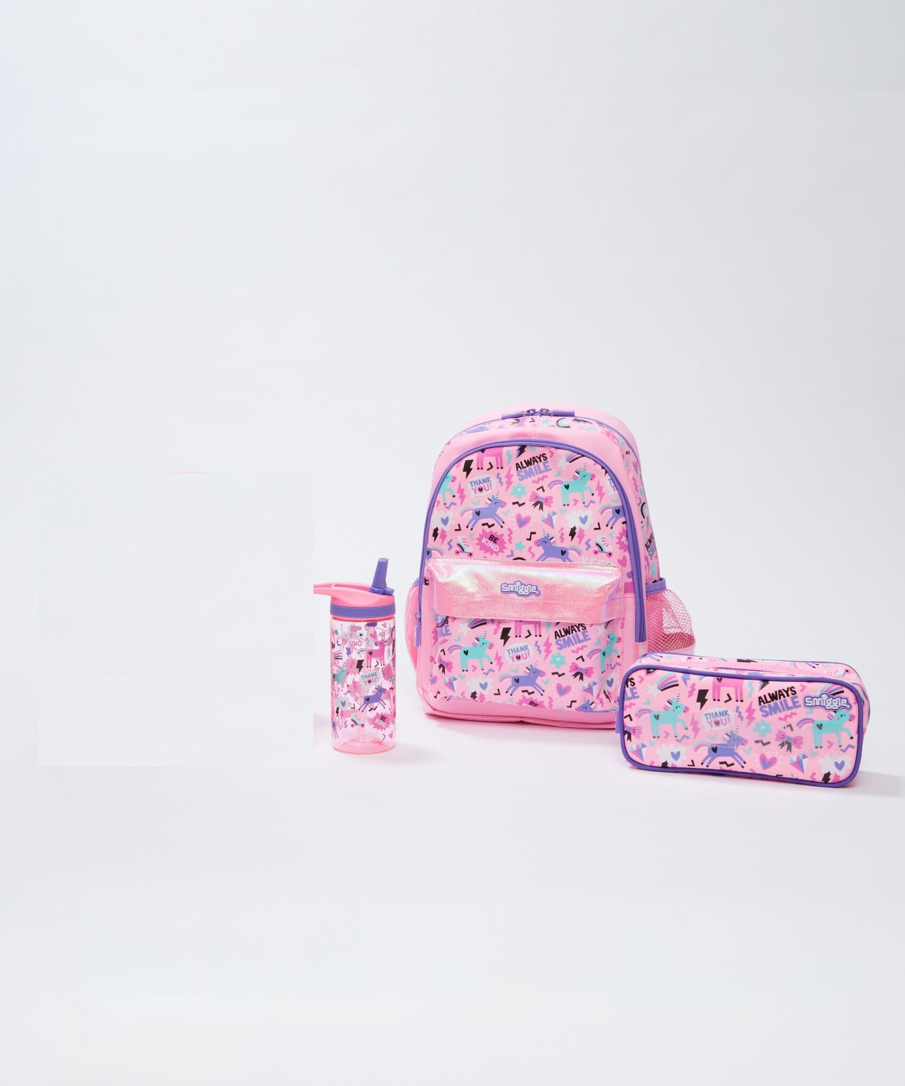 Smiggle - Cloud Nine Set de Mochilas para Jardín de Infancia y Guardería 3 en 1