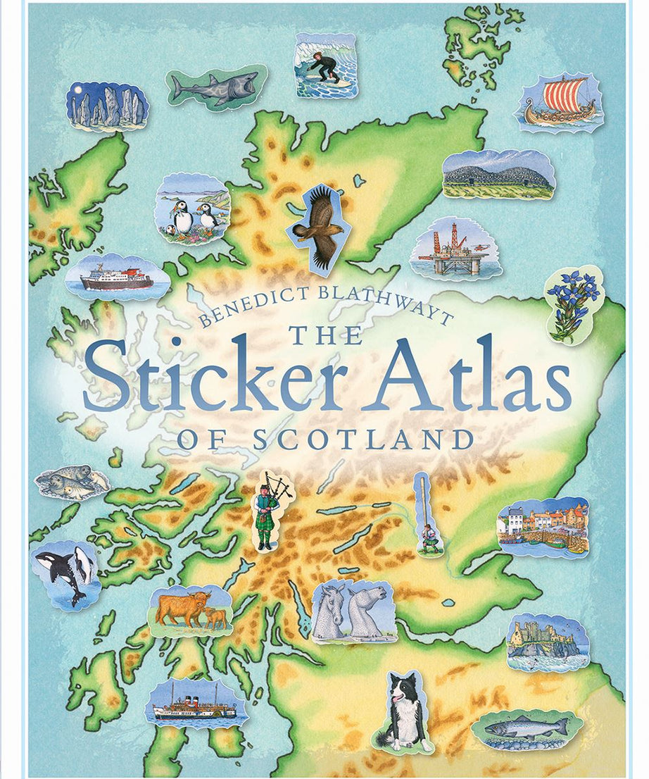 Birlinn - Sticker Atlas Of Scotland