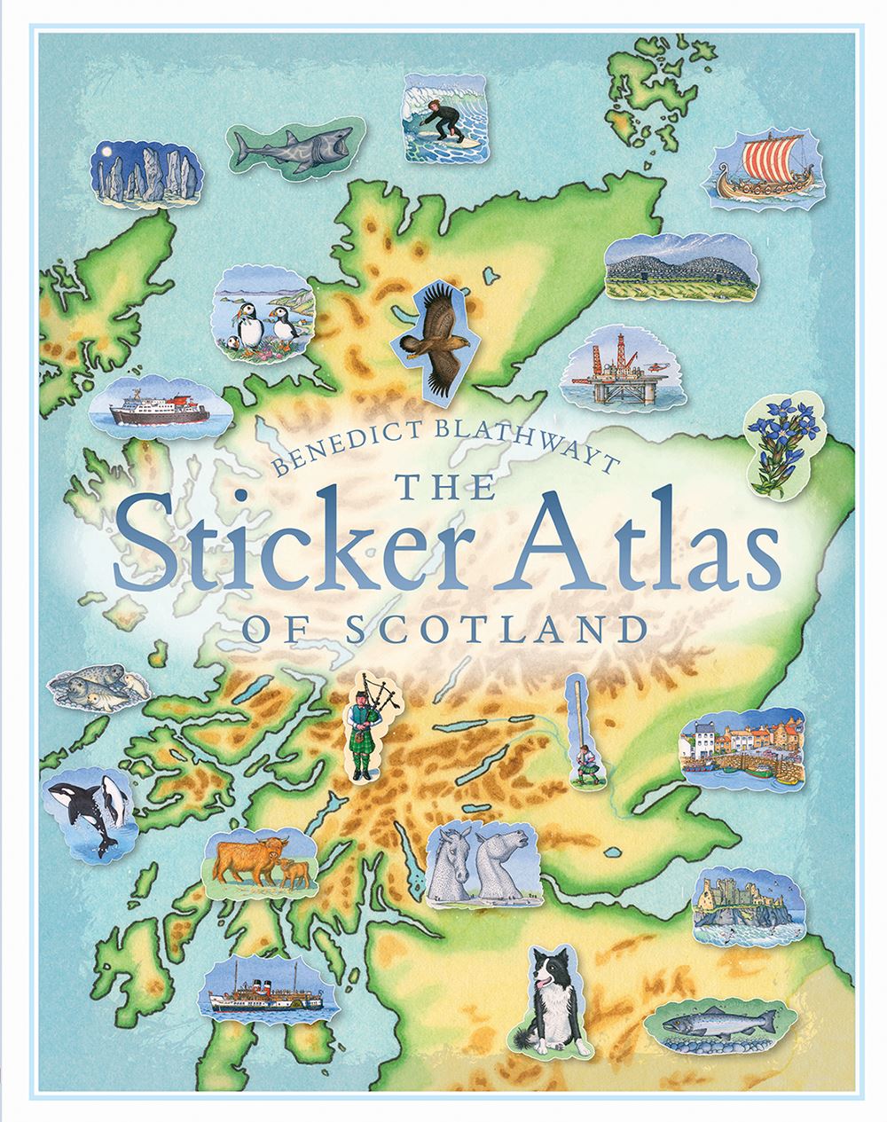 Birlinn - Sticker Atlas Of Scotland