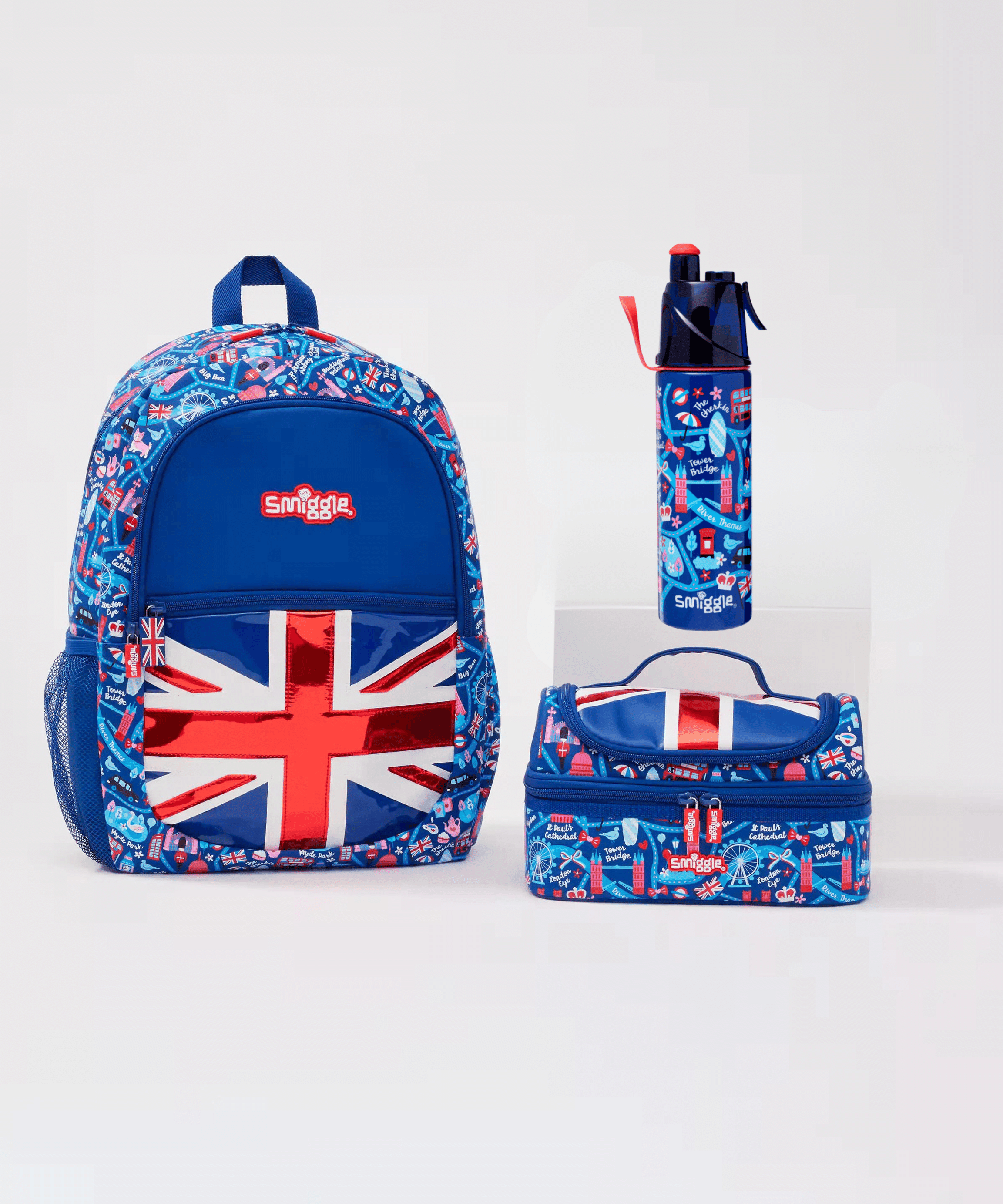 Smiggle - Little London 3lü Okul Çanta Seti