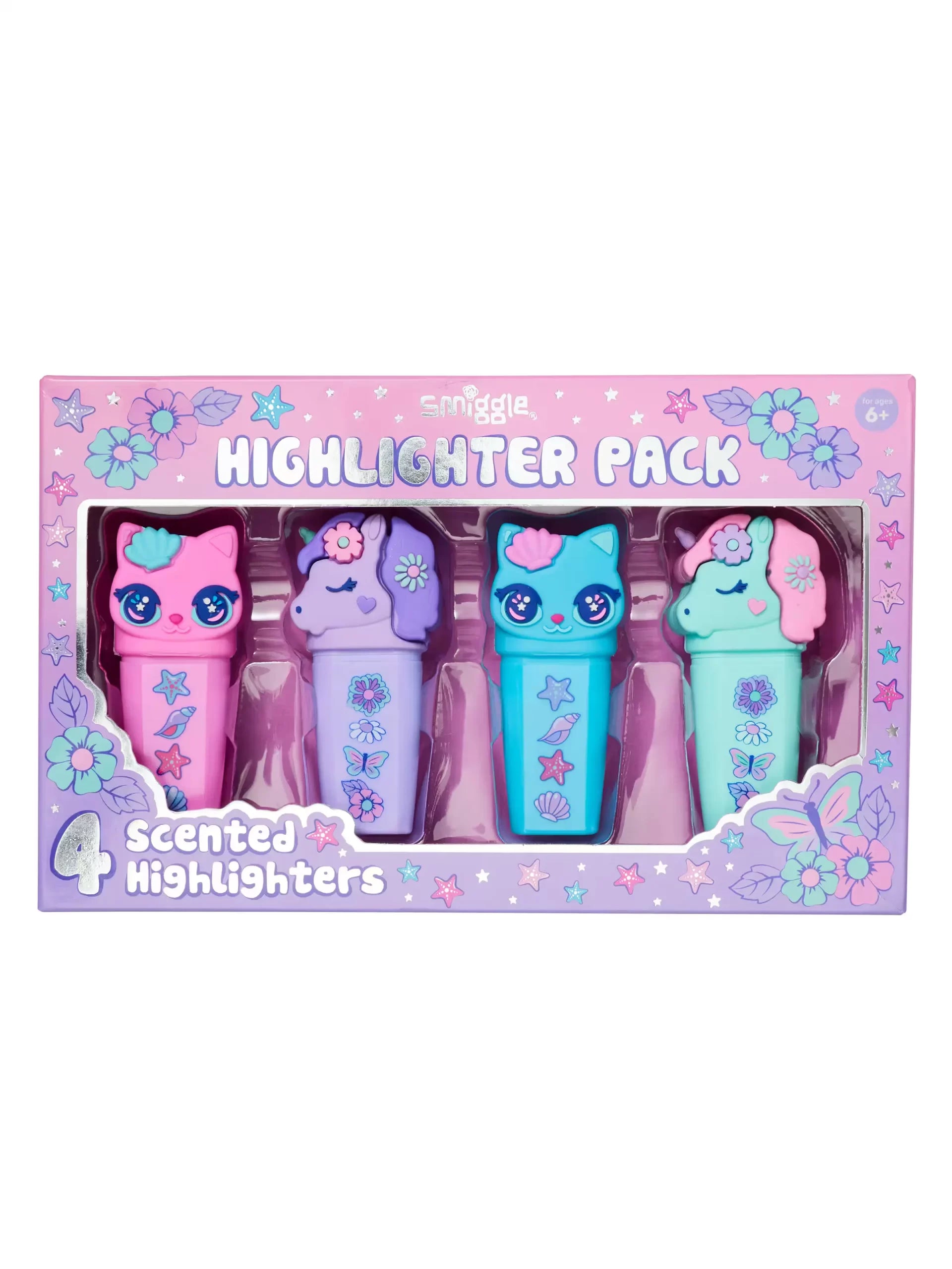 Smiggle - Hi There Fosforlu Kalem Paketi X4