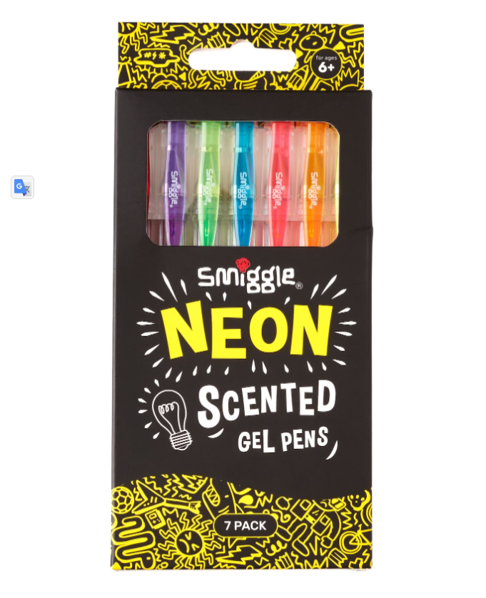 Smiggle - Neon Geurende Gelpennen X7