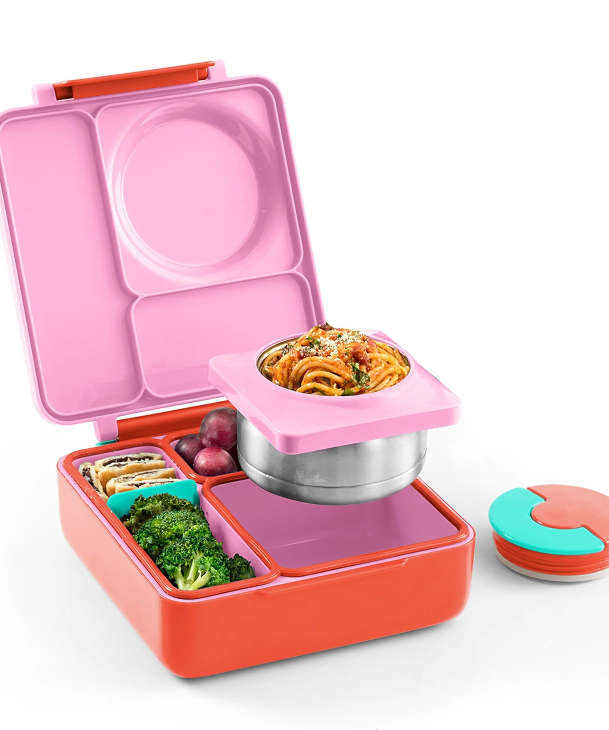 OmieBox - Insulated Pink Bento Lunch Box