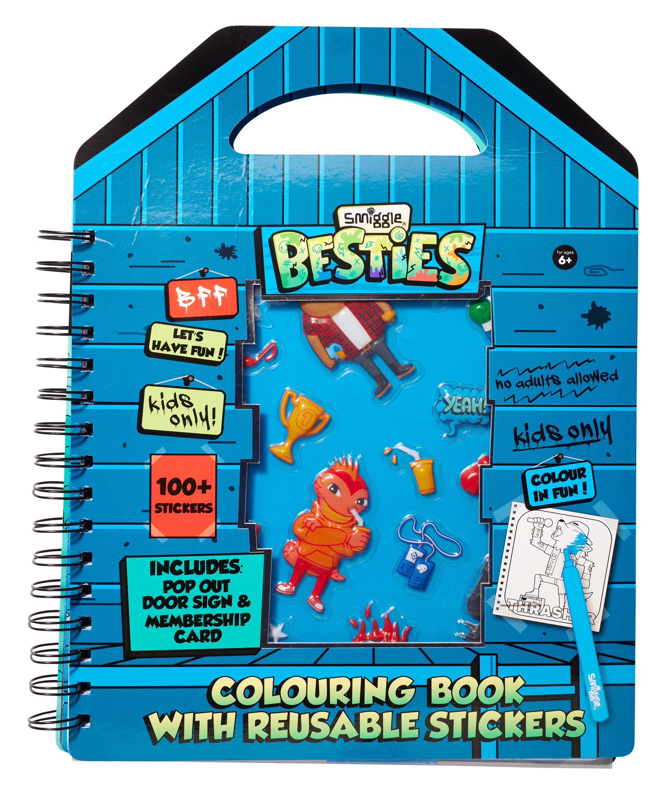 Smiggle - Besties Reusable Sticker Coloring Book