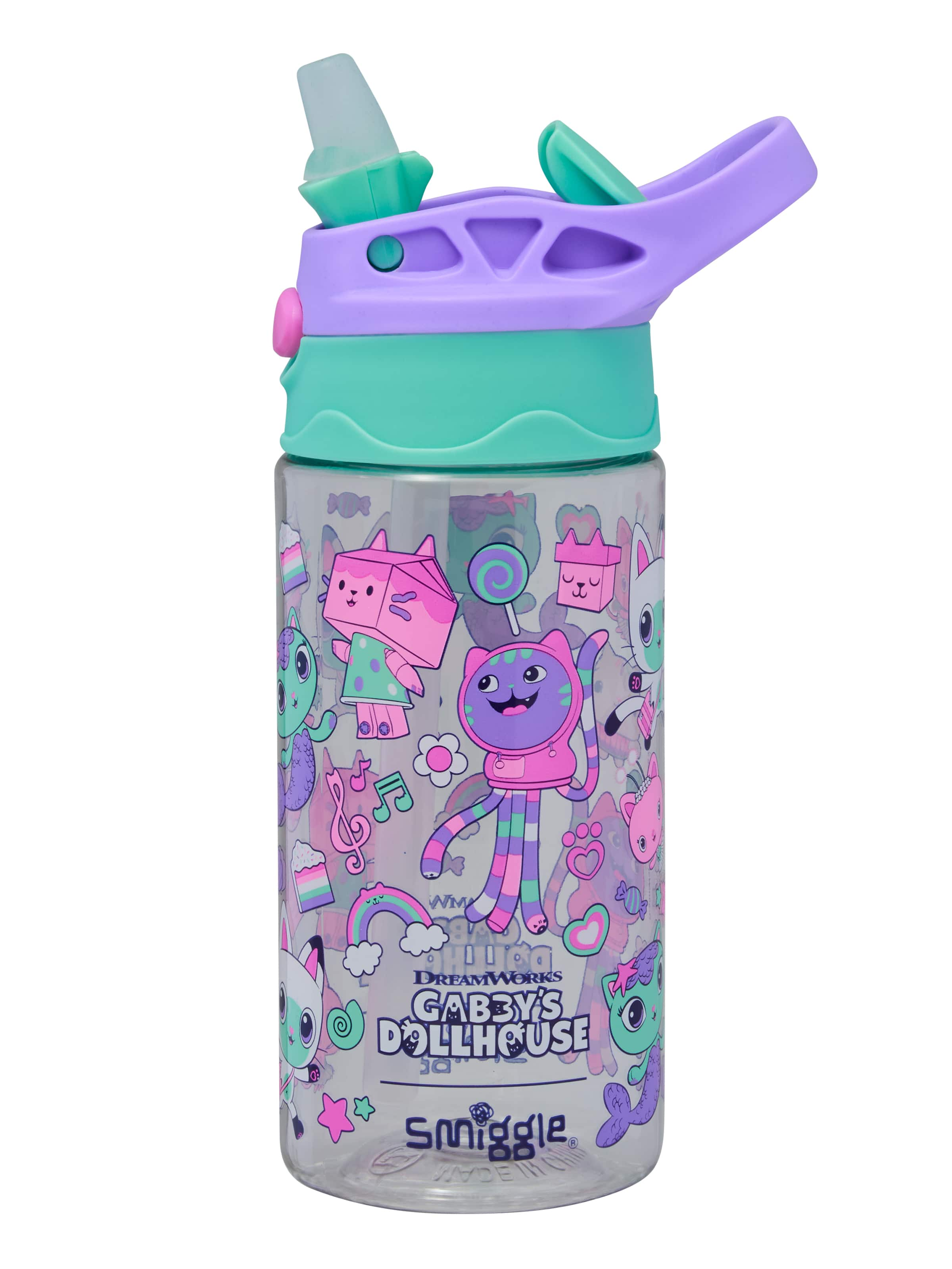 Smiggle - Gabbyjin kućica za lutke BPA-free 440ML Tajna boca s cijevi